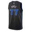 Men's Dallas Mavericks Luka Dončić #77 Black Swingman Jersey 2023/24 - City Edition - acejersey