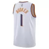 Men's Phoenix Suns Devin Booker #1 White Swingman Jersey 2023/24 - Association Edition - acejersey