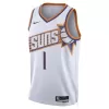 Men's Phoenix Suns Devin Booker #1 White Swingman Jersey 2023/24 - Association Edition - acejersey