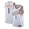 Men's Phoenix Suns Devin Booker #1 White Swingman Jersey 2023/24 - Association Edition - acejersey