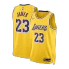 Men's Los Angeles Lakers LeBron James #23 Gold Swingman Jersey 2022/23 - Icon Edition - acejersey