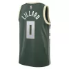 Men's Milwaukee Bucks Damian Lillard #0 Green Swingman Jersey - Icon Edition - acejersey