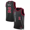 Men's Chicago Bulls Lonzo Ball #2 Black Swingman Jersey 2023/24 - City Edition - acejersey