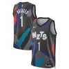 Men's Brooklyn Nets Mikal Bridges #1 Black Swingman Jersey 2023/24 - City Edition - acejersey