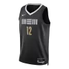 Men's Memphis Grizzlies MORANT #12 Black Swingman Jersey 2023/24 - City Edition - acejersey