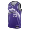 Men's Utah Jazz MARKKANEN #23 Purple Swingman Jersey 2023/24 - City Edition - acejersey