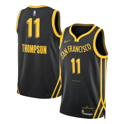 Men's Golden State Warriors THOMPSON #11 Black Swingman Jersey 2023/24 - City Edition - acejersey