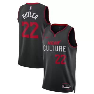 Men's Miami Heat Jimmy Butler #22 Black Swingman Jersey 2023/24 - City Edition - acejersey