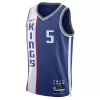 Men's Sacramento Kings De'Aaron Fox #5 Blue Swingman Jersey 2023/24 - City Edition - acejersey