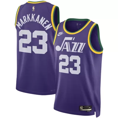 Men's Utah Jazz Lauri Markkanen #23 Purple Swingman Jersey 2023/24 - Classic Edition - acejersey