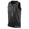 Men's New Orleans Pelicans Zion Williamson #1 Black Swingman Jersey 2023/24 - City Edition - acejersey