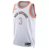 Men's San Antonio Spurs Keldon Johnson #3 White Swingman Jersey 2023/24 - City Edition - acejersey