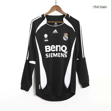 Real Madrid Away Retro Long Sleeve Soccer Jersey 2006/07 - acejersey