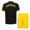 Kid's Borussia Dortmund Away Jerseys Kit(Jersey+Shorts) 2023/24 - acejersey