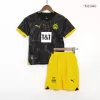 Kid's Borussia Dortmund Away Jerseys Kit(Jersey+Shorts) 2023/24 - acejersey