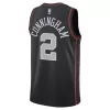 Men's Detroit Pistons Cade Cunningham #2 Black Swingman Jersey 2023/24 - City Edition - acejersey