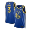 Men's Golden State Warriors Chris Paul #3 Blue Swingman Jersey 2023/24 - Icon Edition - acejersey