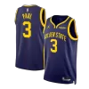 Men's Golden State Warriors Chris Paul #3 Navy Swingman Jersey 2023/24 - Statement Edition - acejersey