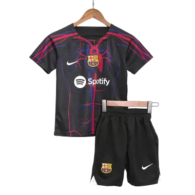 Kid's Barcelona x Patta Soccer Jersey Kit(Jersey+Shorts) 2023/24 - acejersey