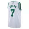 Men's Boston Celtics Jaylen Brown #7 White Swingman Jersey - Association Edition - acejersey