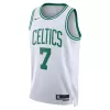 Men's Boston Celtics Jaylen Brown #7 White Swingman Jersey - Association Edition - acejersey