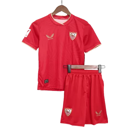 Kid's Sevilla Away Jerseys Kit(Jersey+Shorts) 2023/24 - acejersey