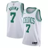 Men's Boston Celtics Jaylen Brown #7 White Swingman Jersey - Association Edition - acejersey