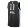 Men's Atlanta Hawks Trae Young #11 Black Swingman Jersey 2023/24 - City Edition - acejersey