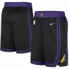 Men's Los Angeles Lakers Black Swingman Basketball Shorts 2023/24 - City Edition - acejersey