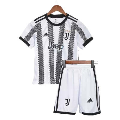 Kid's Juventus Home Jerseys Kit(Jersey+Shorts) 2022/23 - acejersey