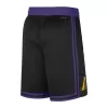 Men's Los Angeles Lakers Black Swingman Basketball Shorts 2023/24 - City Edition - acejersey