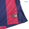 Barcelona MESSI #10 Home Retro Long Sleeve Soccer Jersey 2014/15 - acejersey