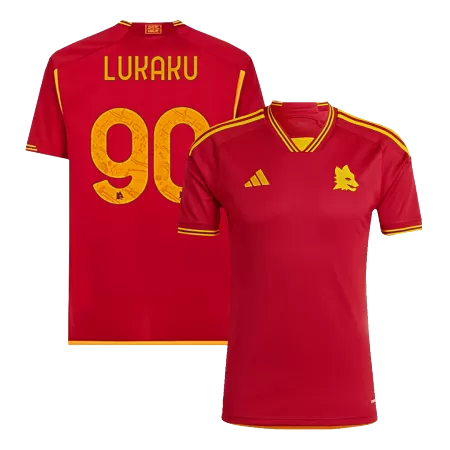 Roma LUKAKU #90 Home Soccer Jersey 2023/24 - Player Version - acejersey