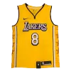 Men's Los Angeles Lakers Kobe Bryant #8 Yellow Swingman Jersey 2019 - City Edition - acejersey