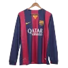 Barcelona MESSI #10 Home Retro Long Sleeve Soccer Jersey 2014/15 - acejersey