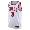 Men's Chicago Bulls Andre Drummond #3 White Swingman Jersey - Association Edition - acejersey