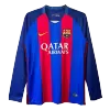 Barcelona Home Retro Long Sleeve Soccer Jersey 2016/17 - acejersey