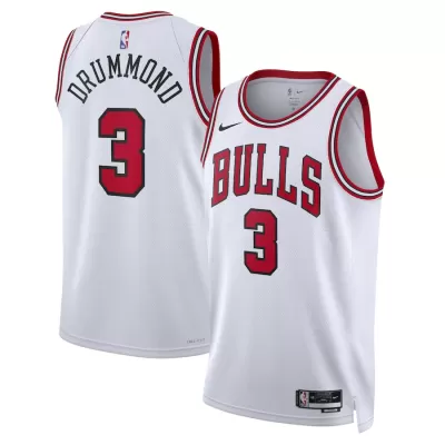 Men's Chicago Bulls Andre Drummond #3 White Swingman Jersey - Association Edition - acejersey