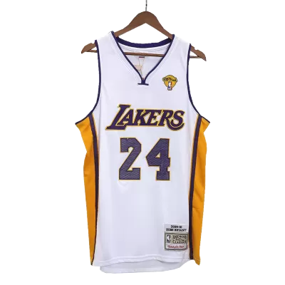 Men's Los Angeles Lakers Kobe Bryant #24 White Hardwood Classics Jersey 2009/10 - acejersey