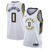 Men's Indiana Pacers Tyrese Haliburton #0 White Swingman Jersey - Association Edition - acejersey