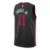 Men's Miami Heat JAQUEZ JR. #11 Black Swingman Jersey 2023/24 - City Edition - acejersey