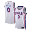 Men's Philadelphia 76ers Tyrese Maxey #0 White Swingman Jersey 2021/22 - Icon Edition - acejersey