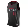 Men's Miami Heat JAQUEZ JR. #11 Black Swingman Jersey 2023/24 - City Edition - acejersey