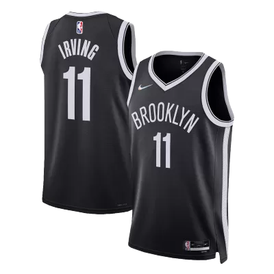 Men's Brooklyn Nets Kyrie Irving #11 Black Diamond Swingman Jersey - Icon Edition - acejersey