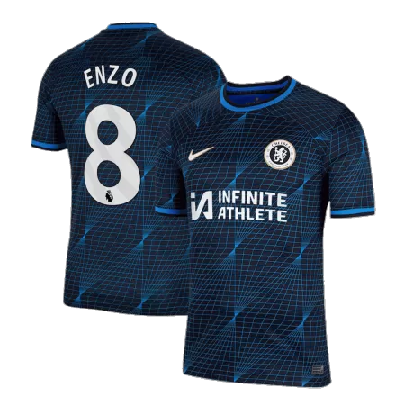 Men's Chelsea ENZO #8 Away Soccer Jersey 2023/24 - Fans Version - acejersey