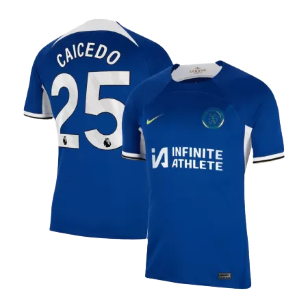Men's Chelsea CAICEDO #25 Home Soccer Jersey 2023/24 - Fans Version - acejersey