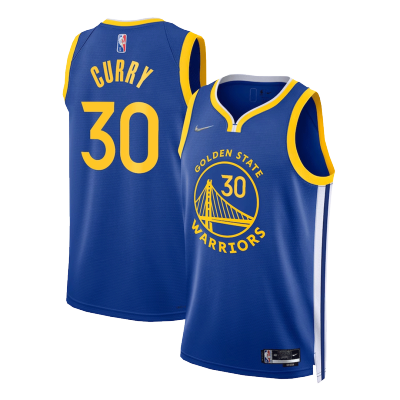 Men's Golden State Warriors Stephen Curry #30 Royal Icon Swingman Jersey 2022/23 - acejersey