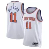 Men's New York Knicks Jalen Brunson #11 White Swingman Jersey 2022/23 - Association Edition - acejersey