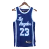 Men's Los Angeles Lakers James #23 Blue Hardwood Classics Swingman Jersey 2020/21 - Classic Edition - acejersey