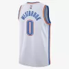 Men's Oklahoma City Thunder Russell Westbrook #0 White Swingman Jersey 2022/23 - Association Edition - acejersey